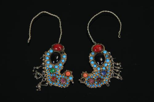 0467 khalka (ear-rings)Tashkent , nineteenth century